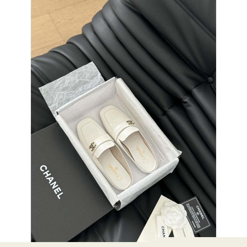 Ch*el leather shoes